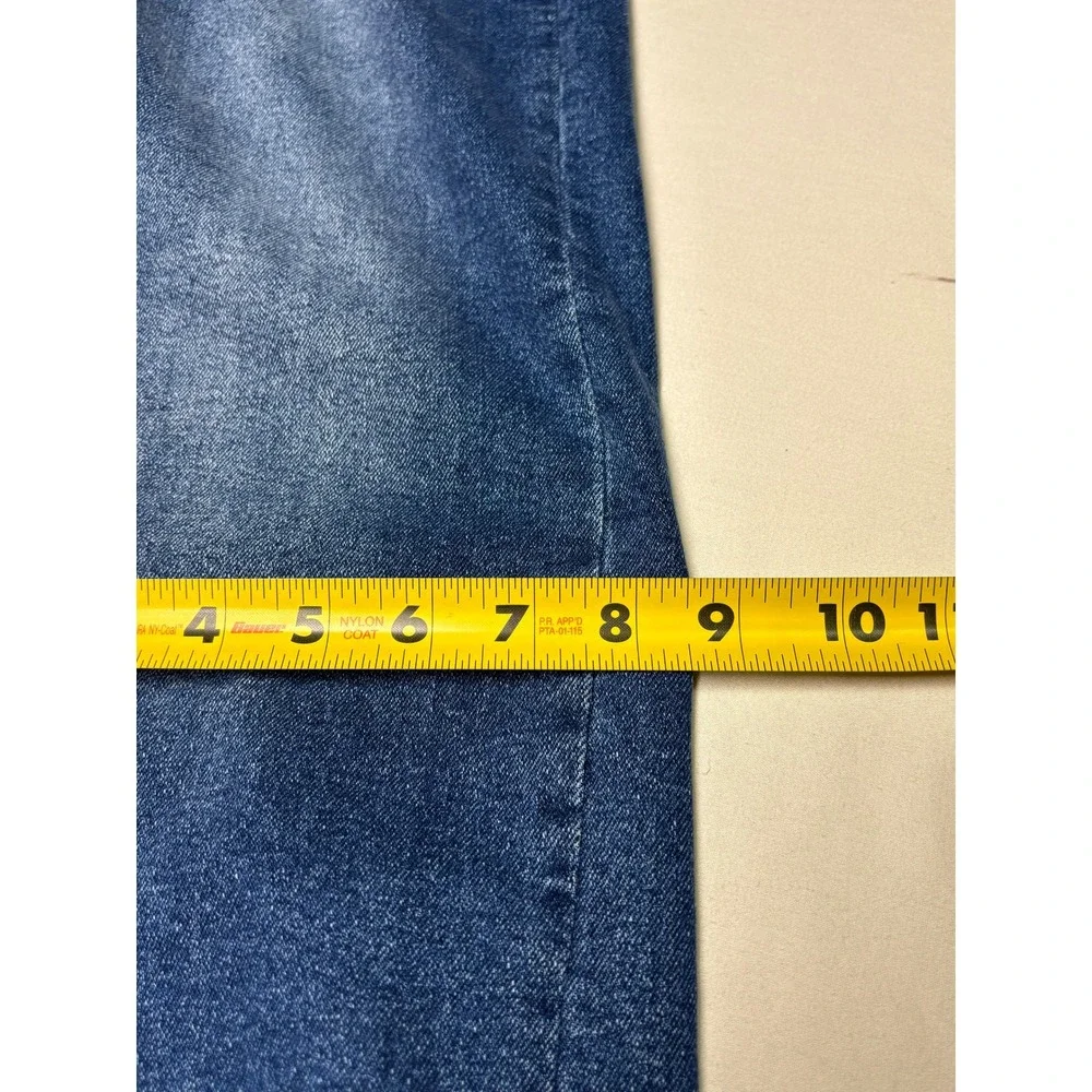 True Religion Ricky Big T Relaxed Straight Blue Jeans Mens 38X33 Medium Wash